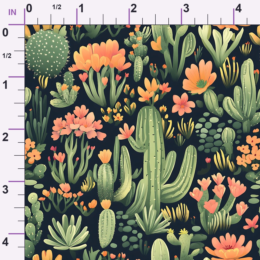 Desert Blooms Pattern 4 Minky Fabric