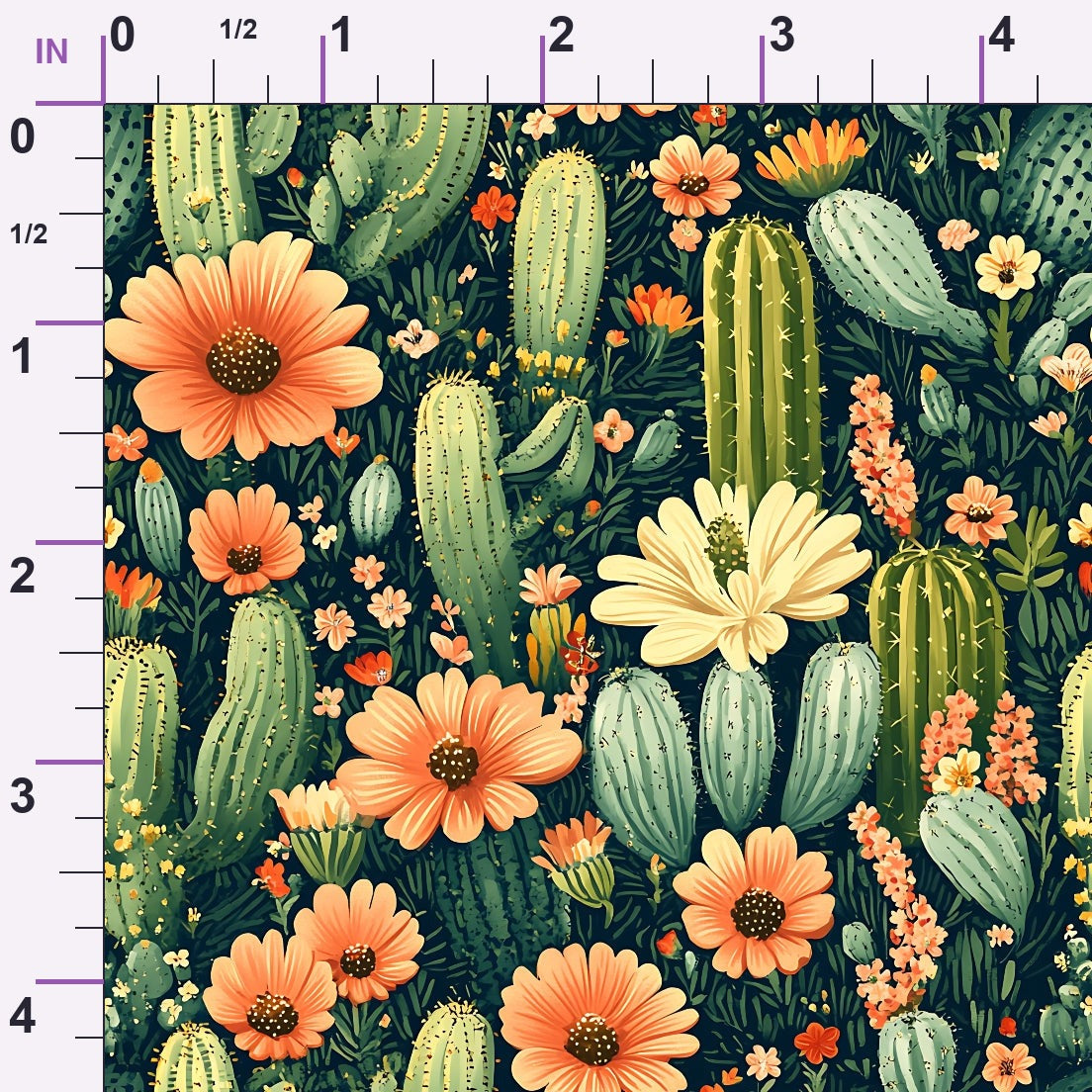 Desert Blooms Pattern 5 Minky Fabric