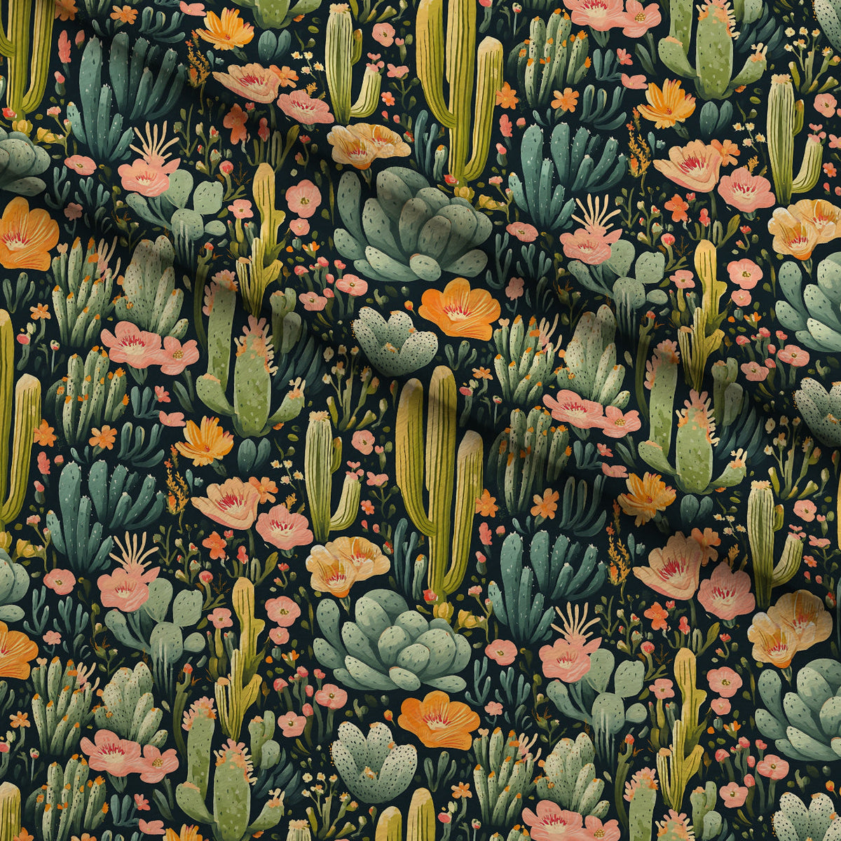 Desert Blooms Pattern 6 Minky Fabric