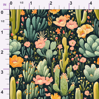 Desert Blooms Pattern 6 Minky Fabric