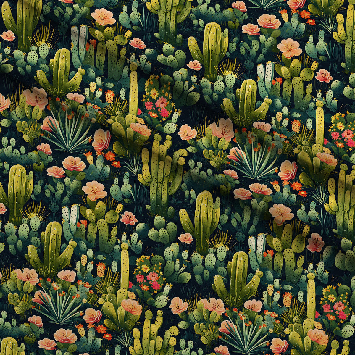 Desert Blooms Pattern 7 Minky Fabric