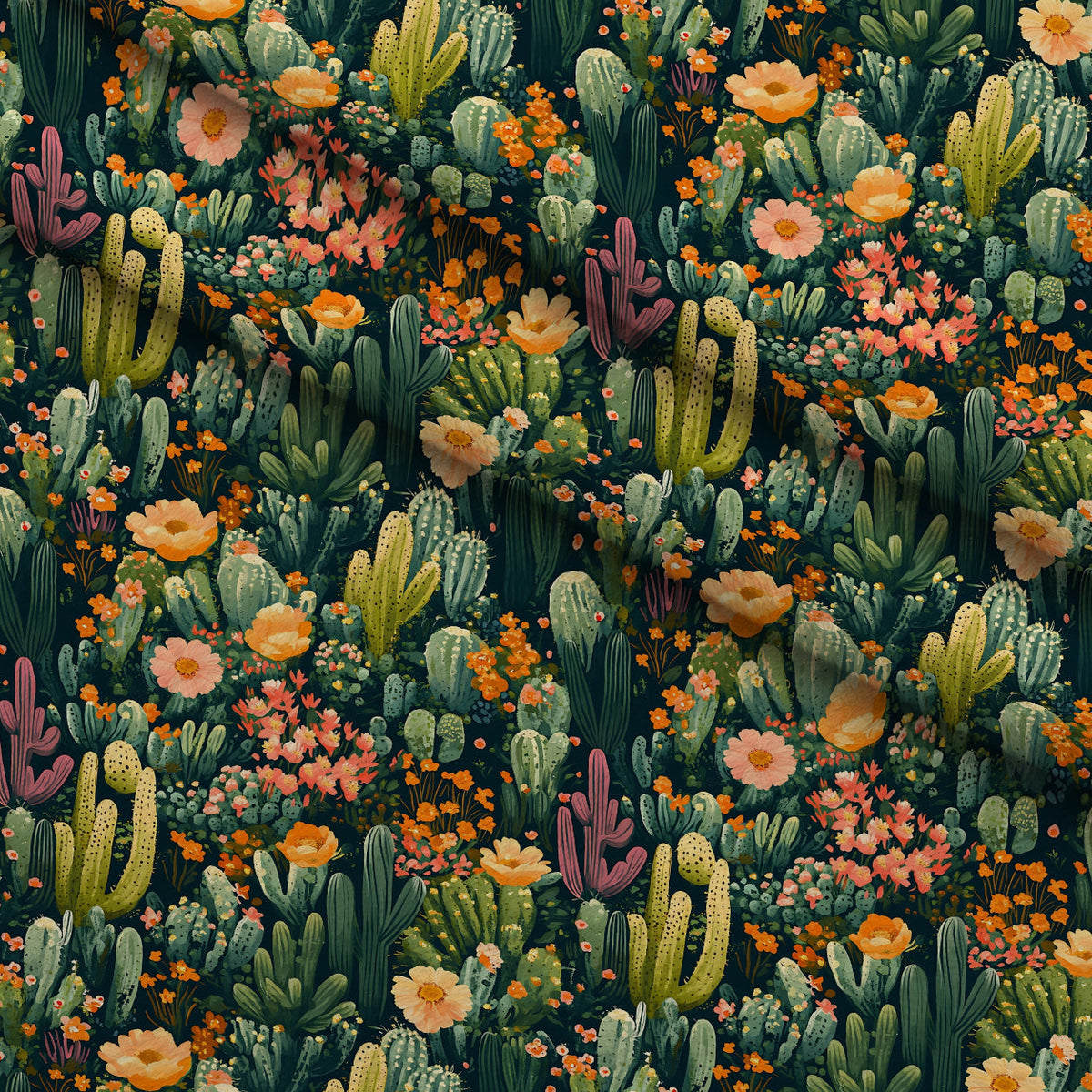 Desert Blooms Pattern 8 Minky Fabric