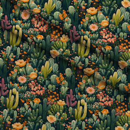 Desert Blooms Pattern 8 Minky Fabric