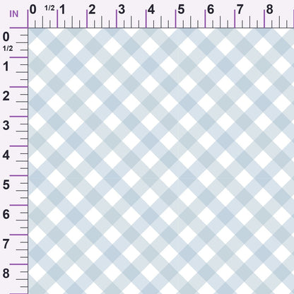 Diagonal Gingham Spindle Minky Fabric