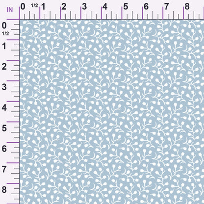 Ditsy Flowers on Spindle Minky Fabric