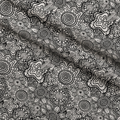 Doodle Garden Pattern 7 Minky Fabric