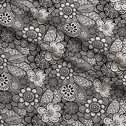 Doodle Garden Pattern 9 Minky Fabric