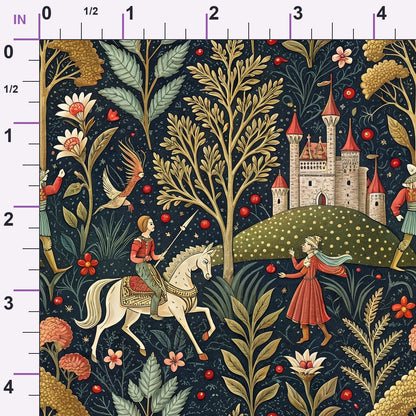 Dragon Garden Pattern 6 Minky Fabric