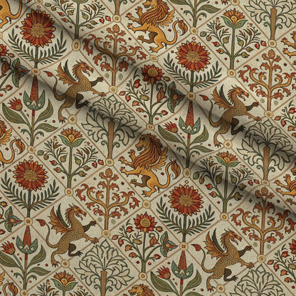 Dragon Garden Pattern 7 Minky Fabric