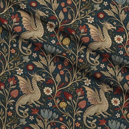 Dragon Garden Pattern 8 Minky Fabric