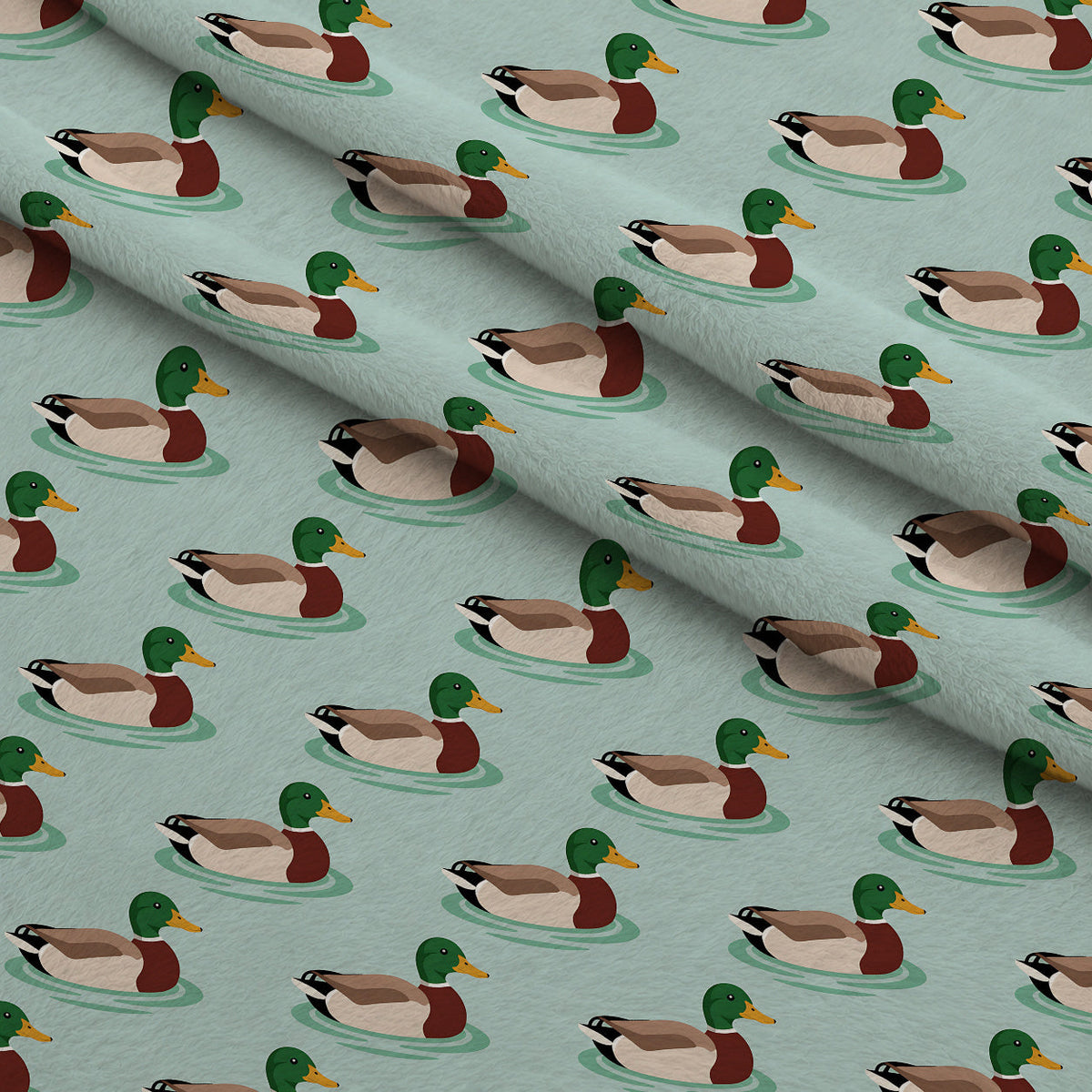 Drakes and Lilies Pattern 13 Minky Fabric