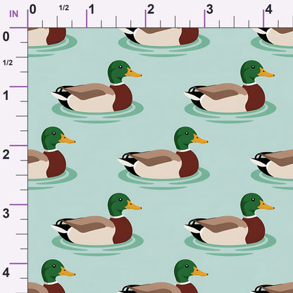 Drakes and Lilies Pattern 13 Minky Fabric