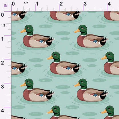 Drakes and Lilies Pattern 14 Minky Fabric