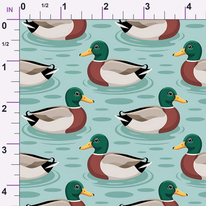 Drakes and Lilies Pattern 15 Minky Fabric