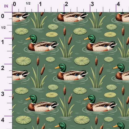 Drakes and Lilies Pattern 16 Minky Fabric