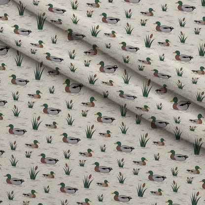 Drakes and Lilies Pattern 20 Minky Fabric