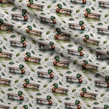 Drakes and Lilies Pattern 21 Minky Fabric