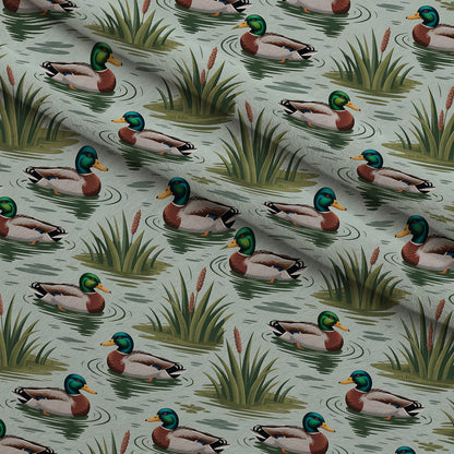 Drakes and Lilies Pattern 9 Minky Fabric