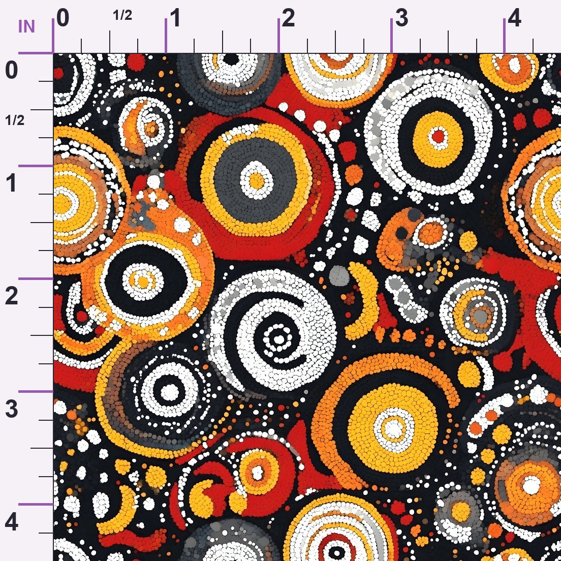 Dreamtime Embers Pattern 11 Minky Fabric