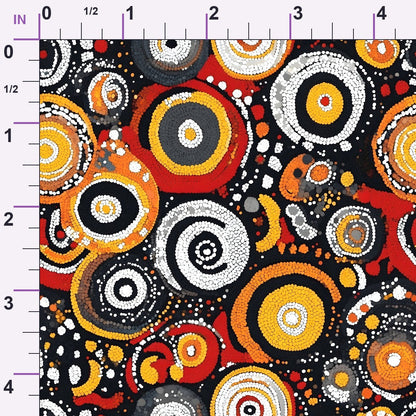 Dreamtime Embers Pattern 11 Minky Fabric