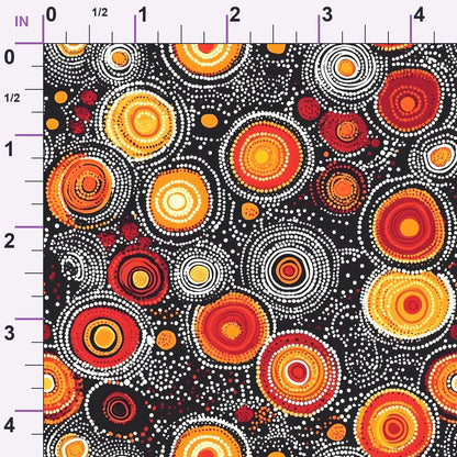 Dreamtime Embers Pattern 12 Minky Fabric