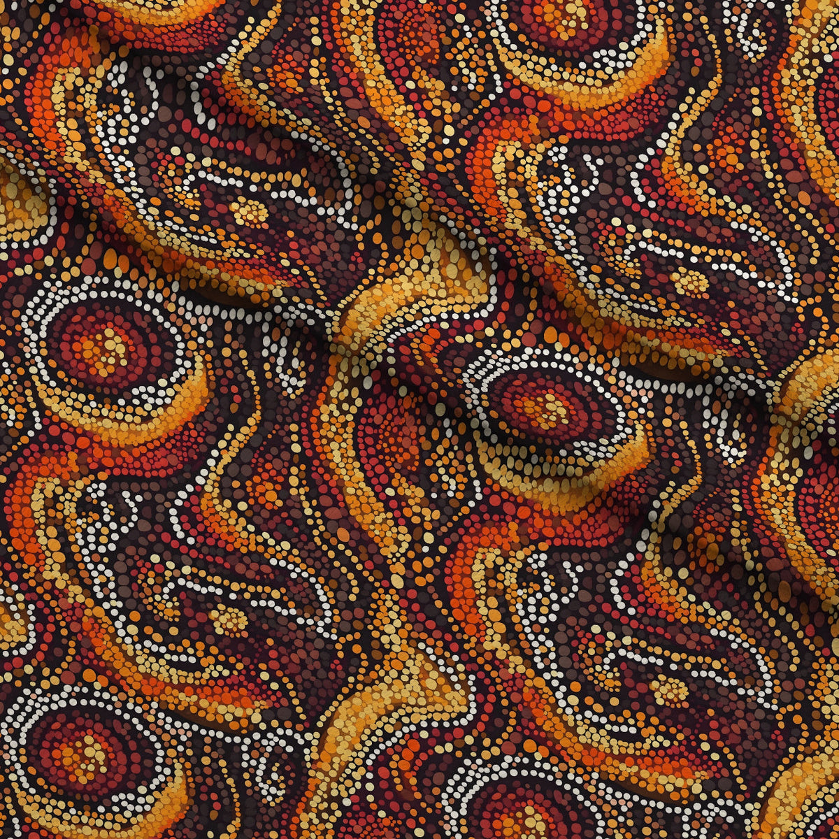 Dreamtime Embers Pattern 13 Minky Fabric