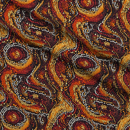 Dreamtime Embers Pattern 13 Minky Fabric