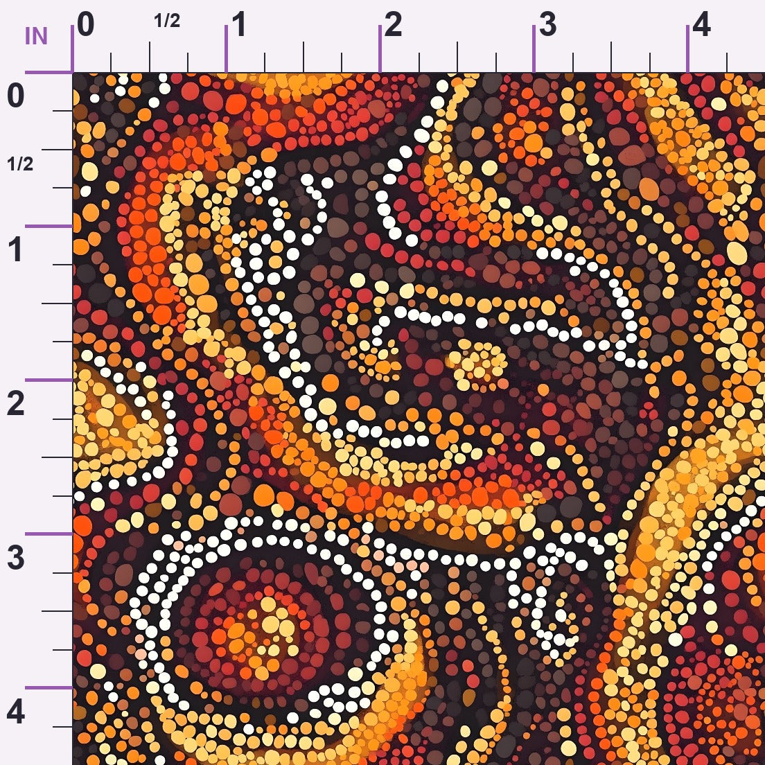 Dreamtime Embers Pattern 13 Minky Fabric