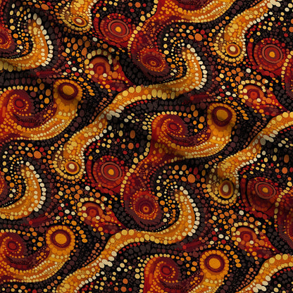 Dreamtime Embers Pattern 14 Minky Fabric