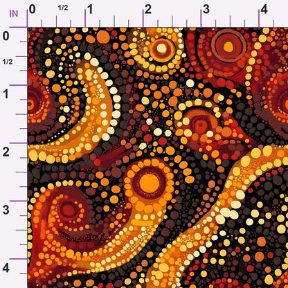 Dreamtime Embers Pattern 14 Minky Fabric