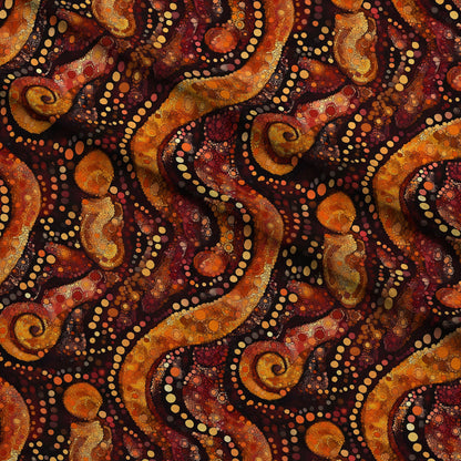 Dreamtime Embers Pattern 15 Minky Fabric