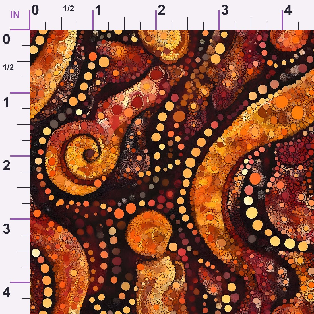 Dreamtime Embers Pattern 15 Minky Fabric