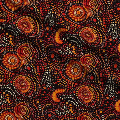 Dreamtime Embers Pattern 16 Minky Fabric