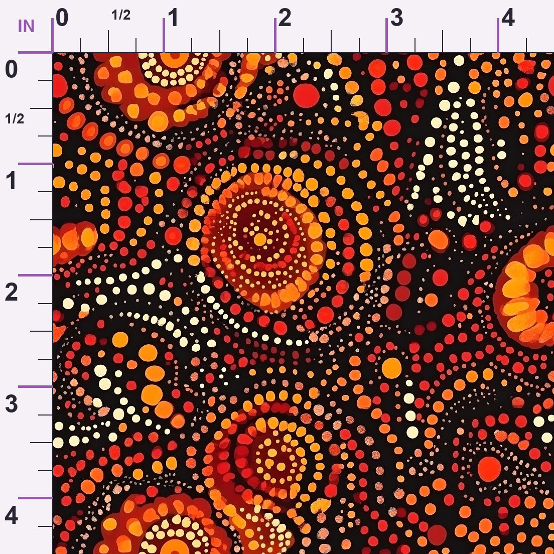 Dreamtime Embers Pattern 16 Minky Fabric
