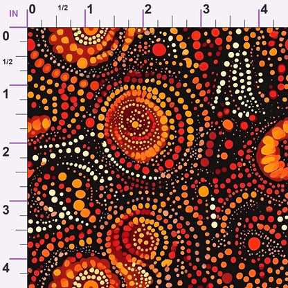 Dreamtime Embers Pattern 16 Minky Fabric