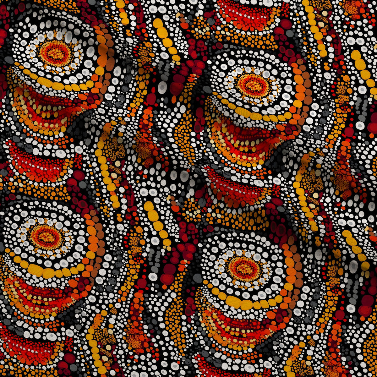 Dreamtime Embers Pattern 17 Minky Fabric