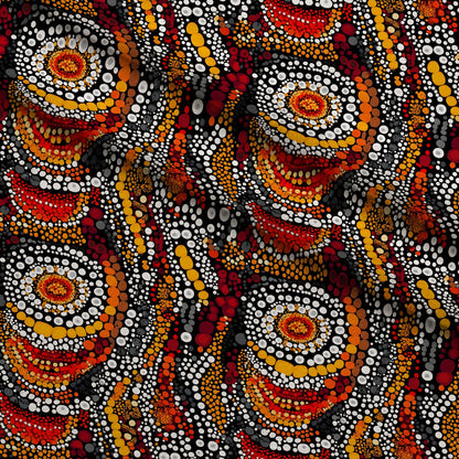Dreamtime Embers Pattern 17 Minky Fabric