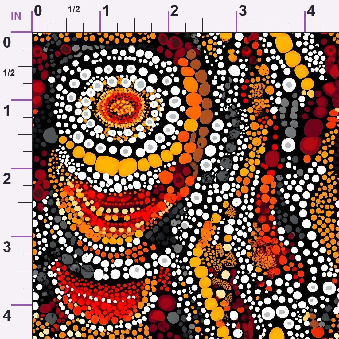Dreamtime Embers Pattern 17 Minky Fabric