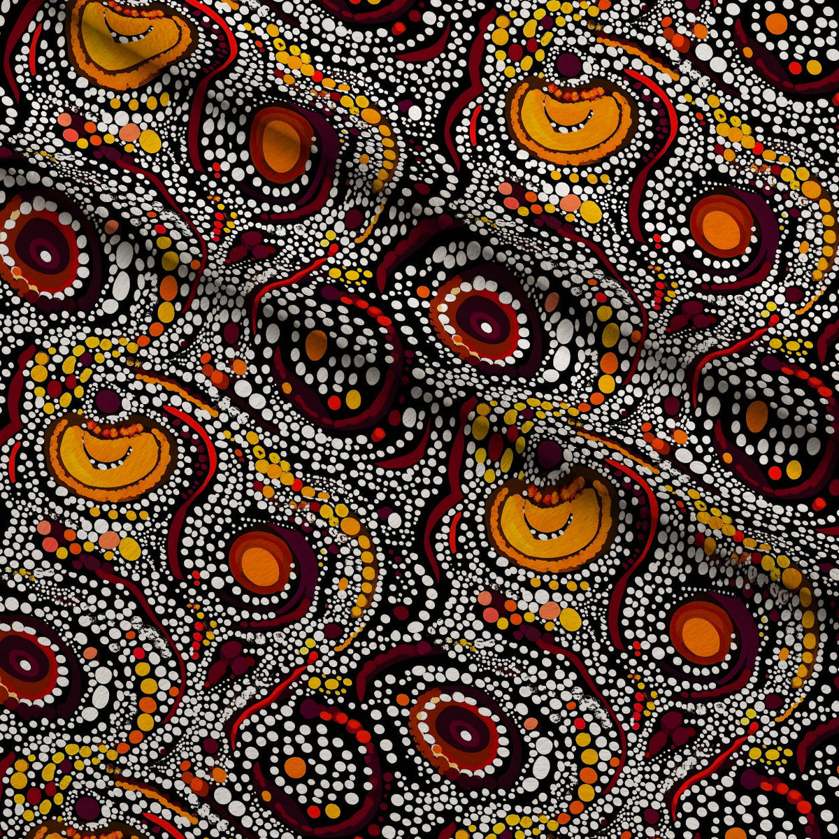 Dreamtime Embers Pattern 18 Minky Fabric