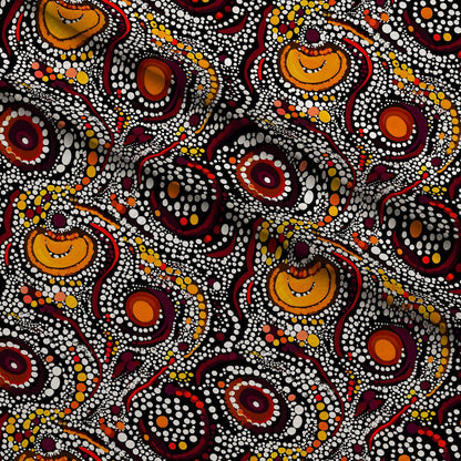 Dreamtime Embers Pattern 18 Minky Fabric