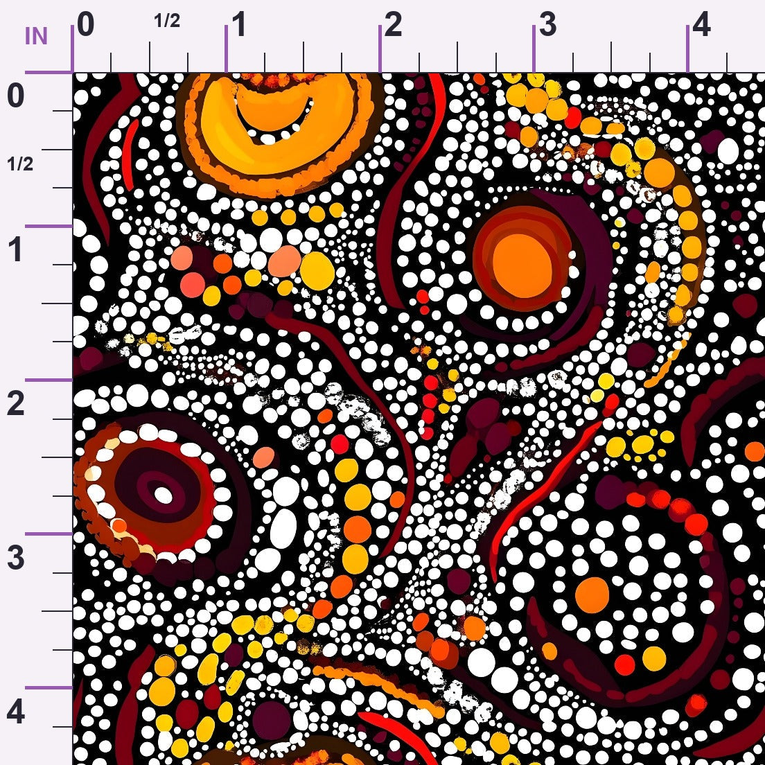 Dreamtime Embers Pattern 18 Minky Fabric