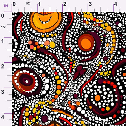 Dreamtime Embers Pattern 18 Minky Fabric