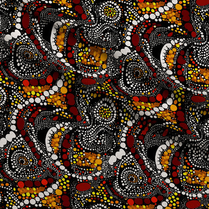Dreamtime Embers Pattern 19 Minky Fabric
