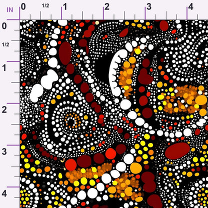 Dreamtime Embers Pattern 19 Minky Fabric