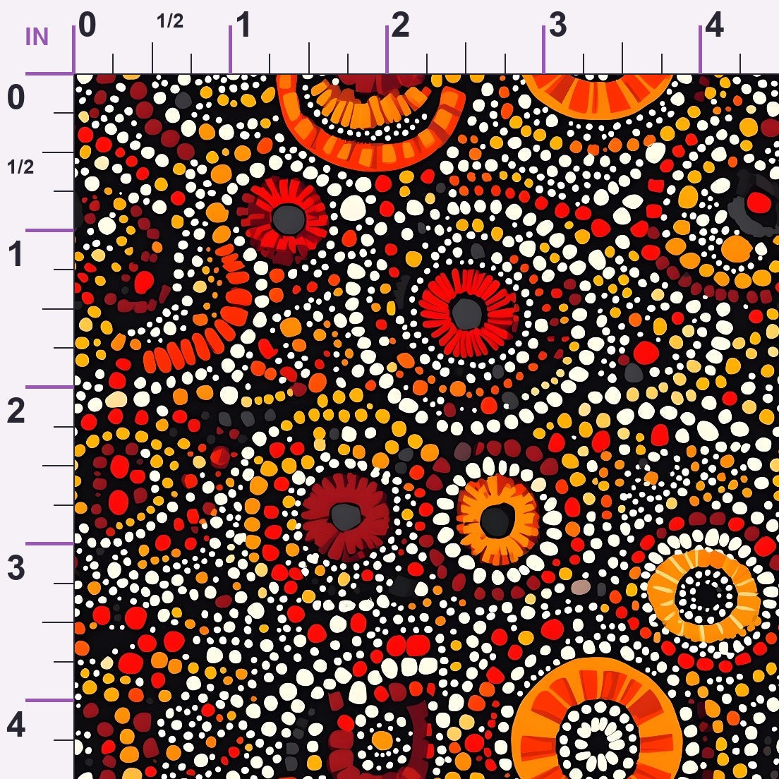 Dreamtime Embers Pattern 2 Minky Fabric