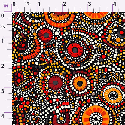 Dreamtime Embers Pattern 2 Minky Fabric