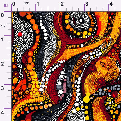 Dreamtime Embers Pattern 20 Minky Fabric