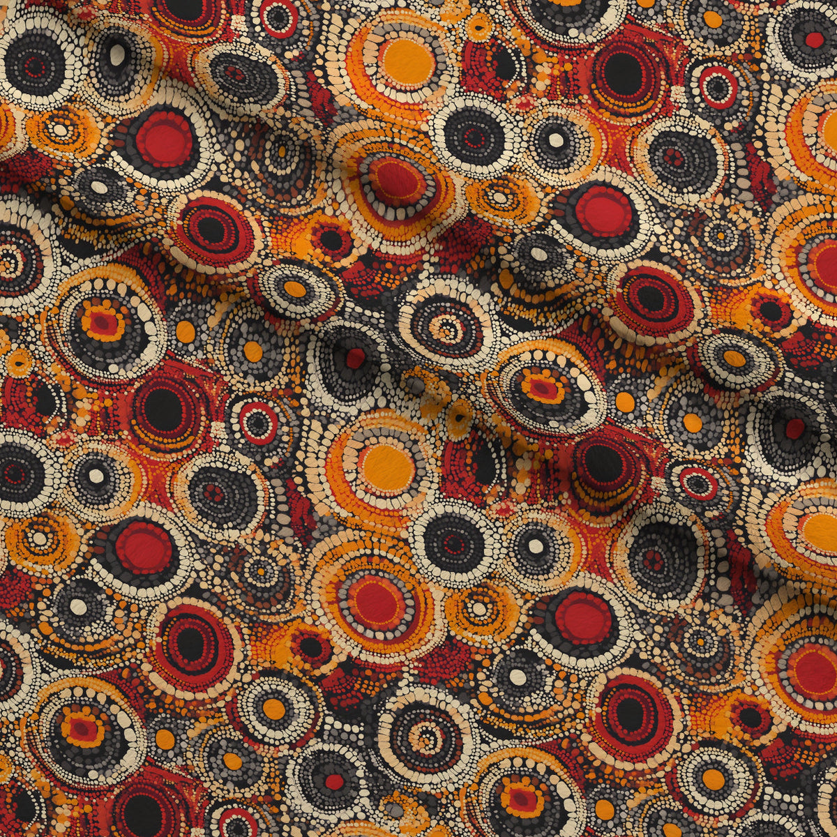 Dreamtime Embers Pattern 3 Minky Fabric