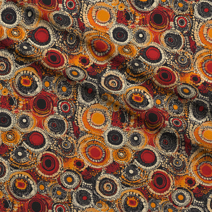 Dreamtime Embers Pattern 3 Minky Fabric