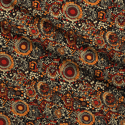 Dreamtime Embers Pattern 4 Minky Fabric